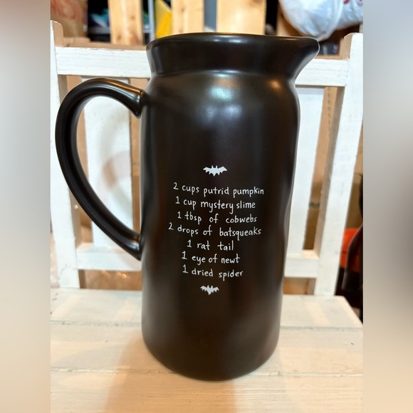 Rae Dunn Black Witch's Brew Pitcher - Picture 2 of 3